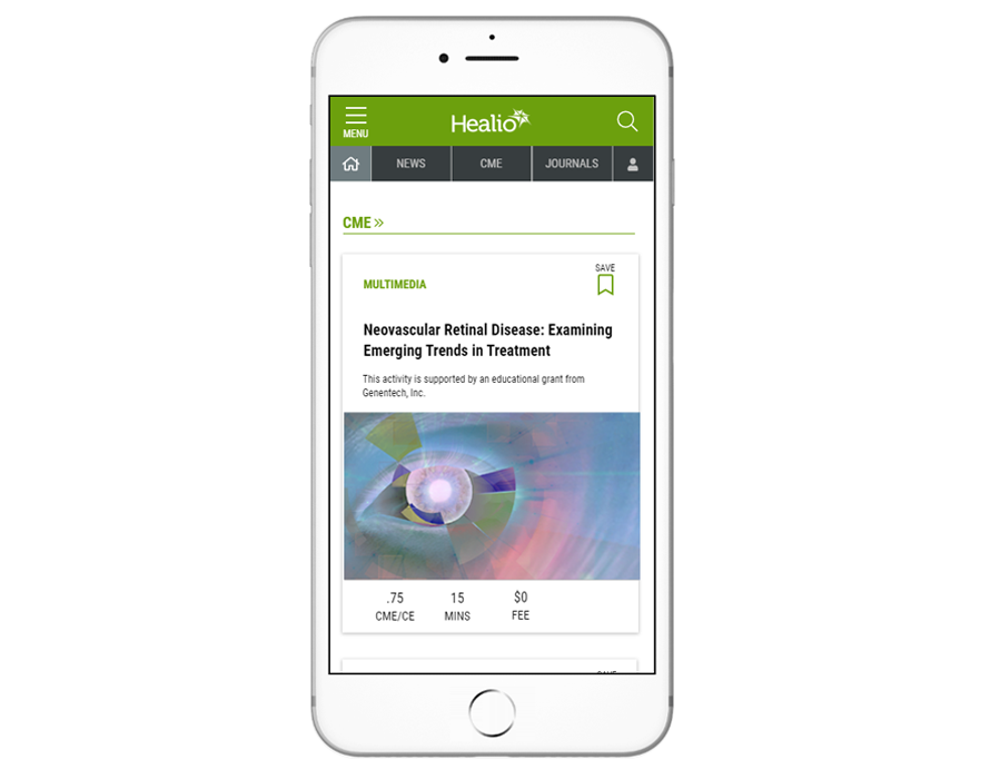 Healio CME on Mobile